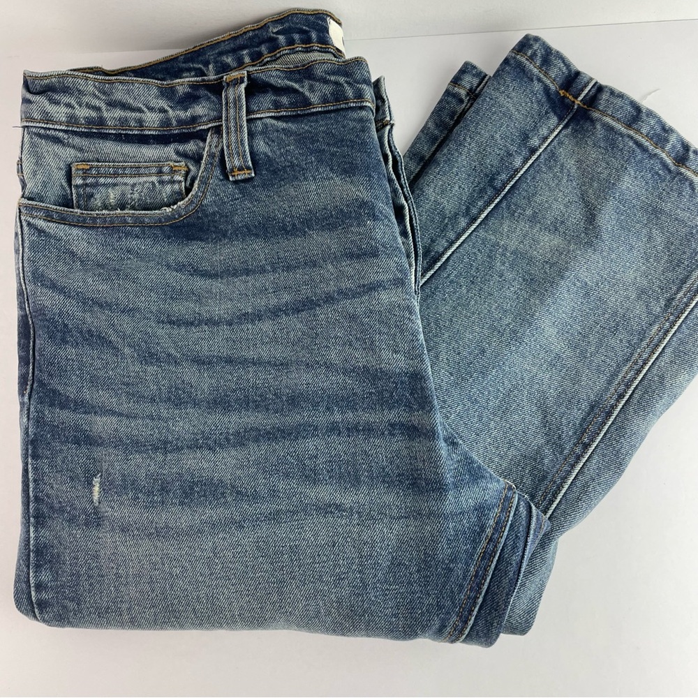 Mint Crew Button Fly Jeans